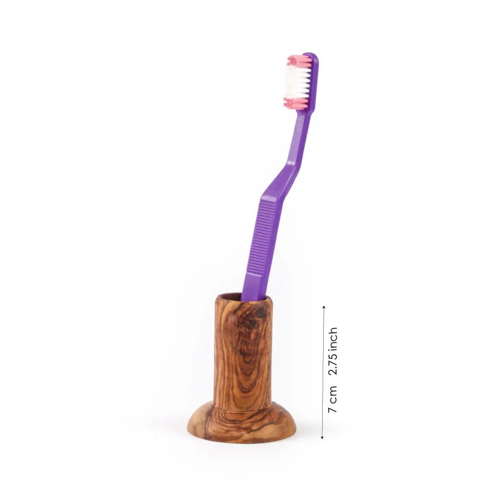 Porte-brosse à dents en bois d’olivier