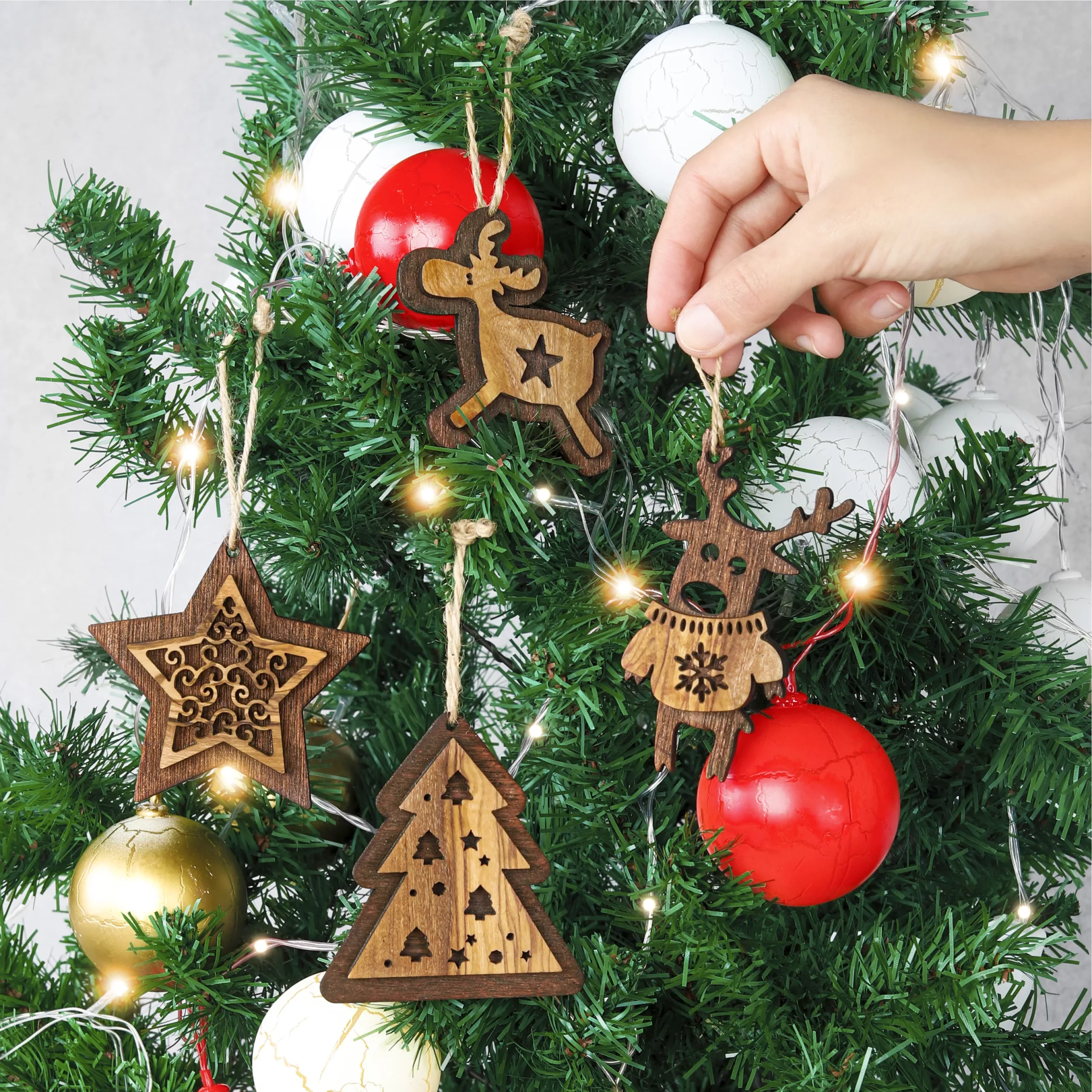 Ensemble d’ornements d’arbre de Noël