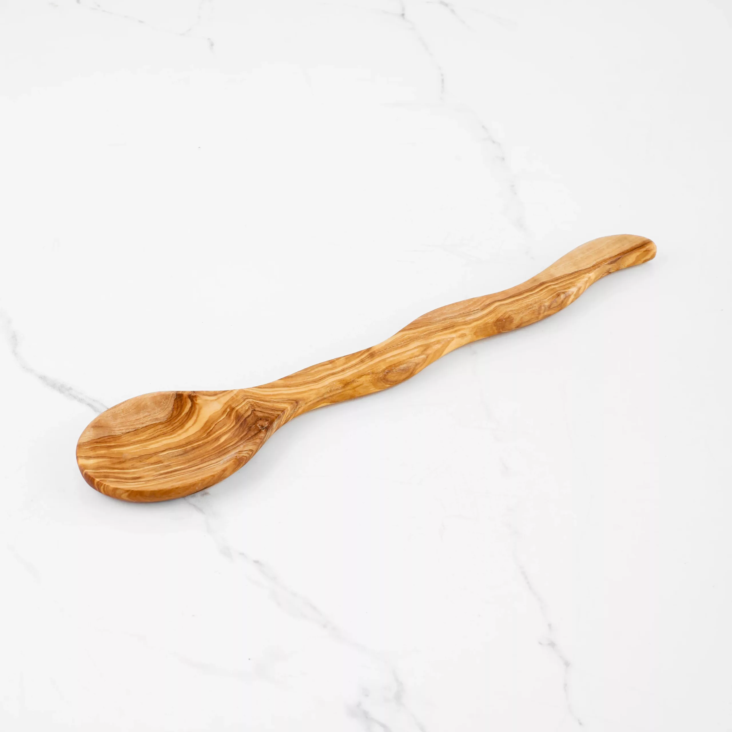 Cuillère de mélange en bois courbée - Image 2