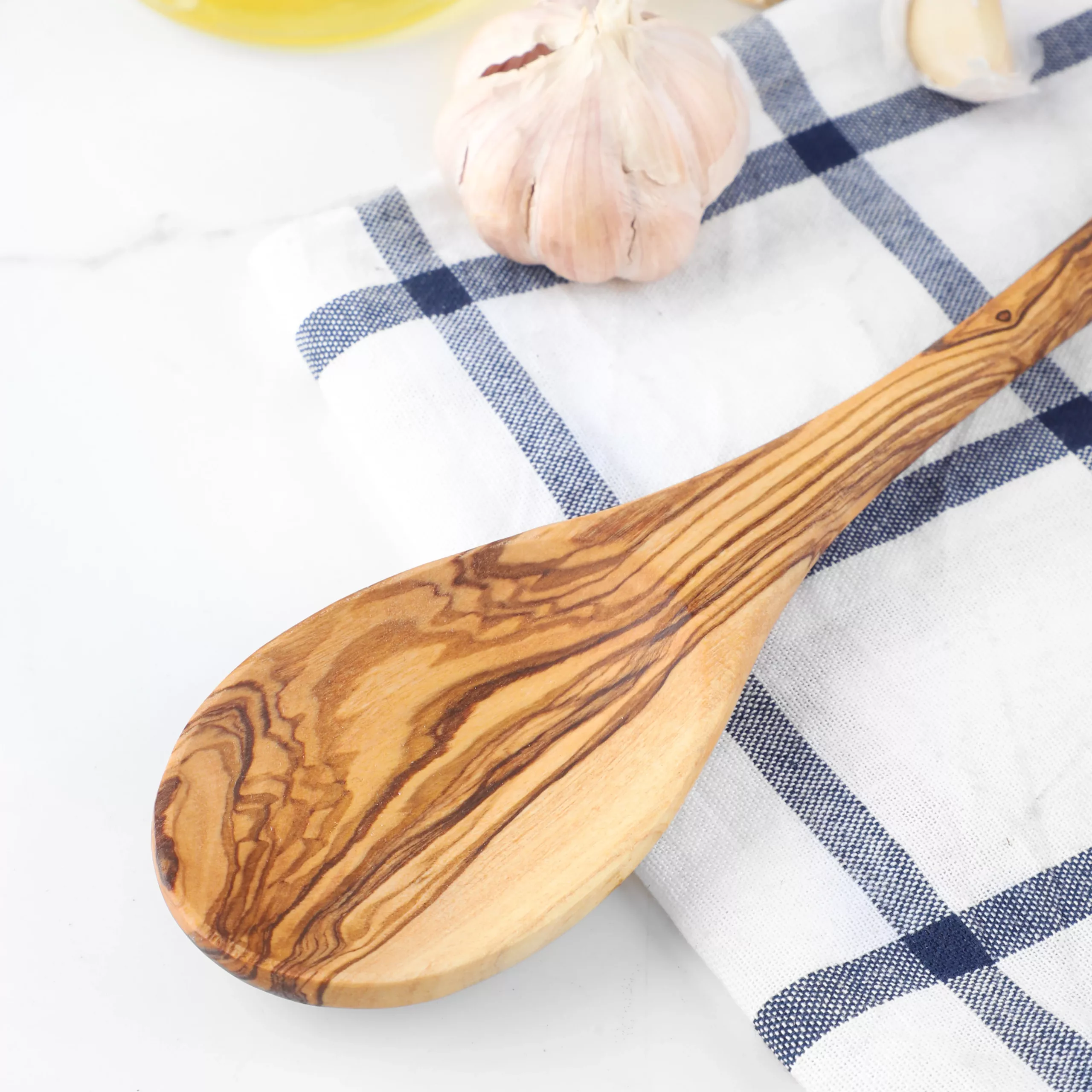 Cuillère de cuisine en bois d’olivier