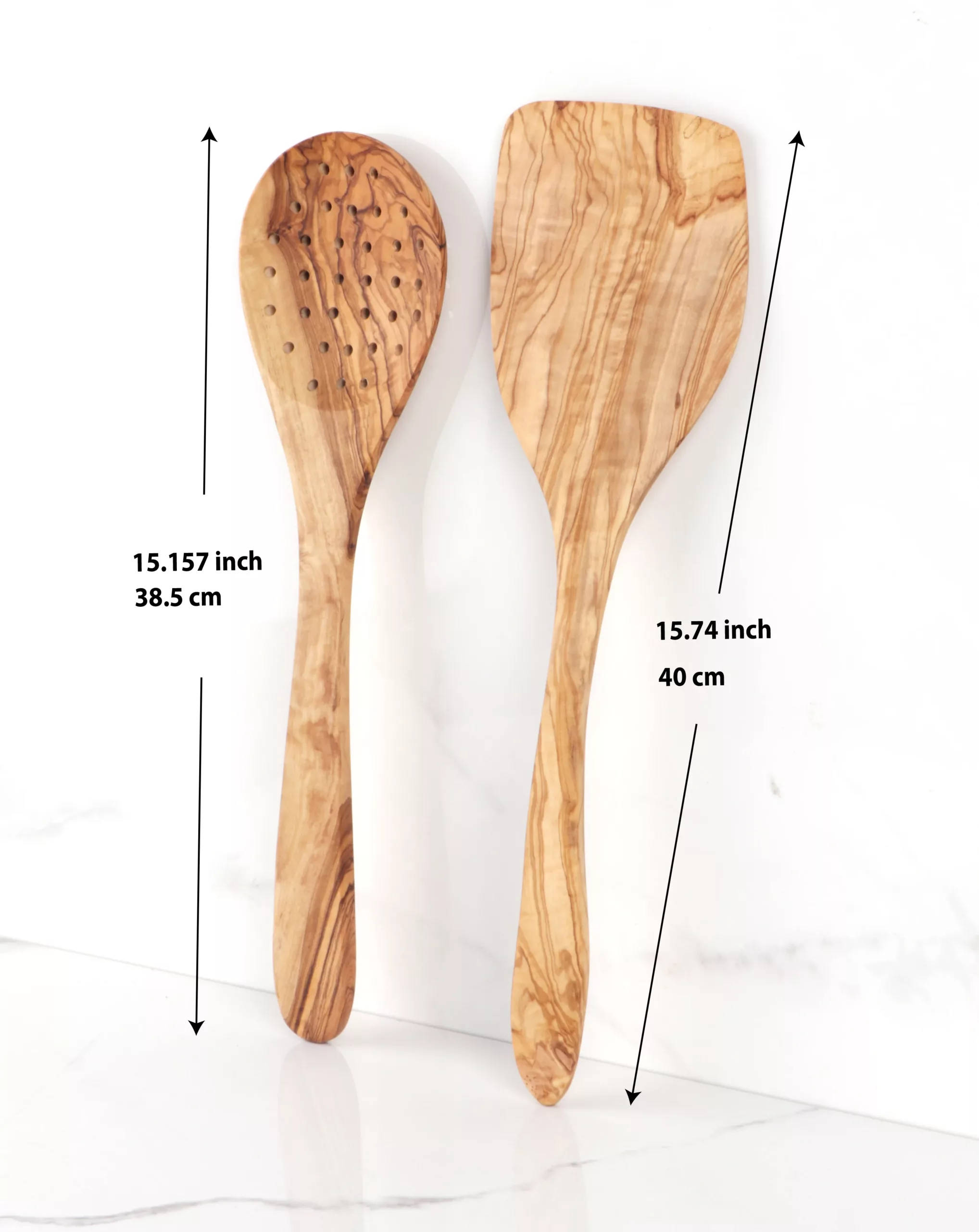 Grande spatule en bois d'olivier - Image 2