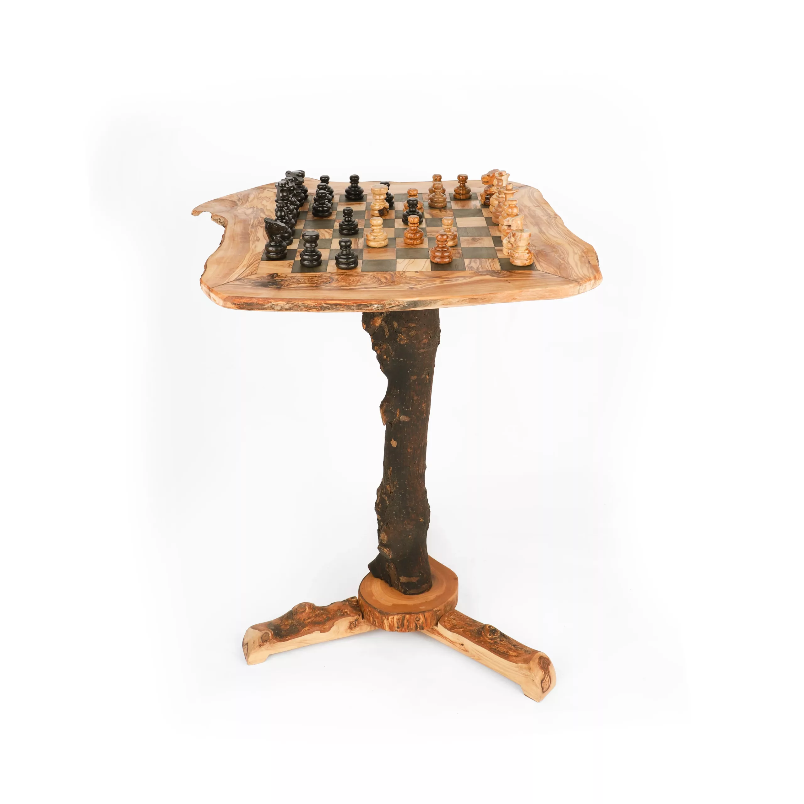 Table de jeu d’échecs avec bords naturels