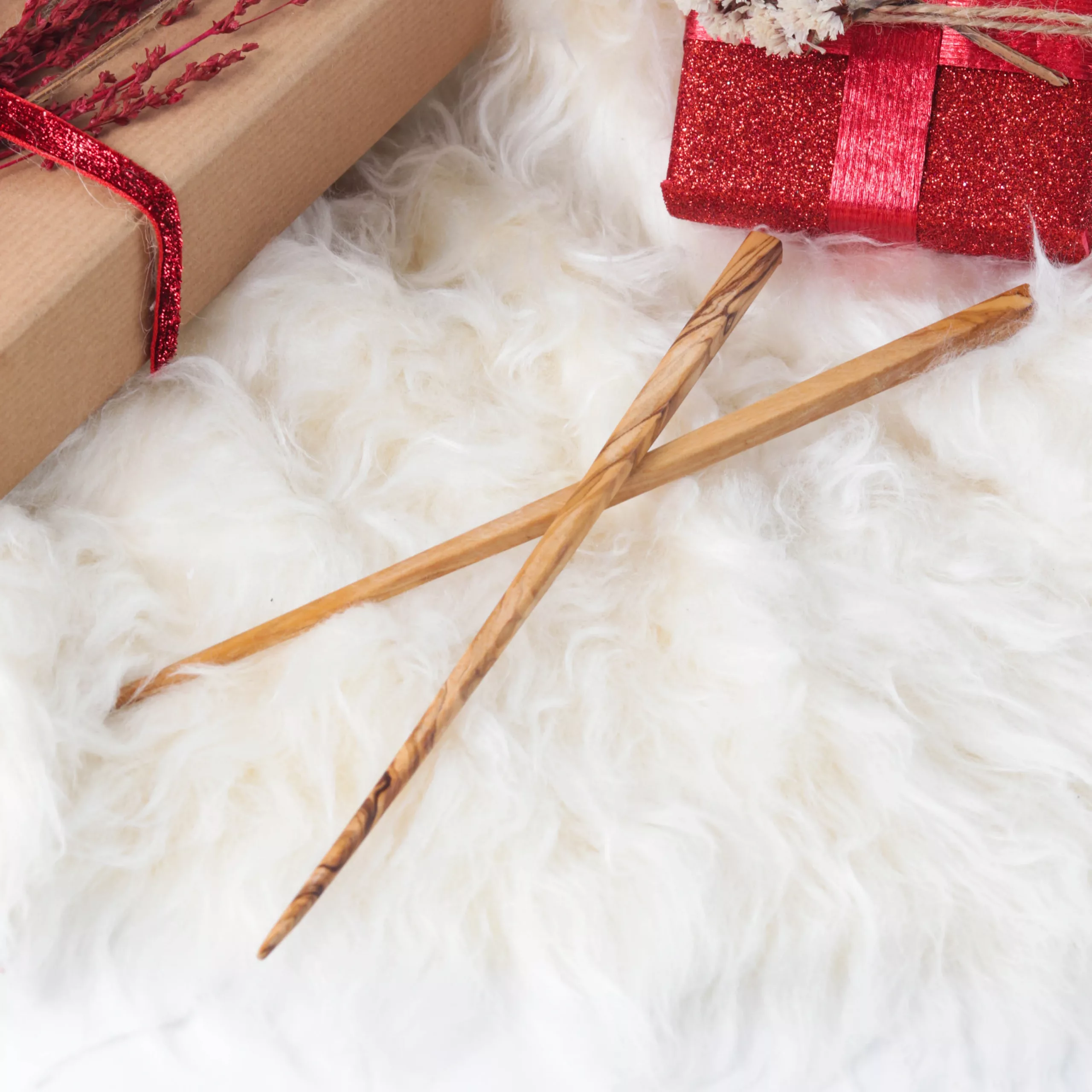 Epingle à cheveux en bois marbré