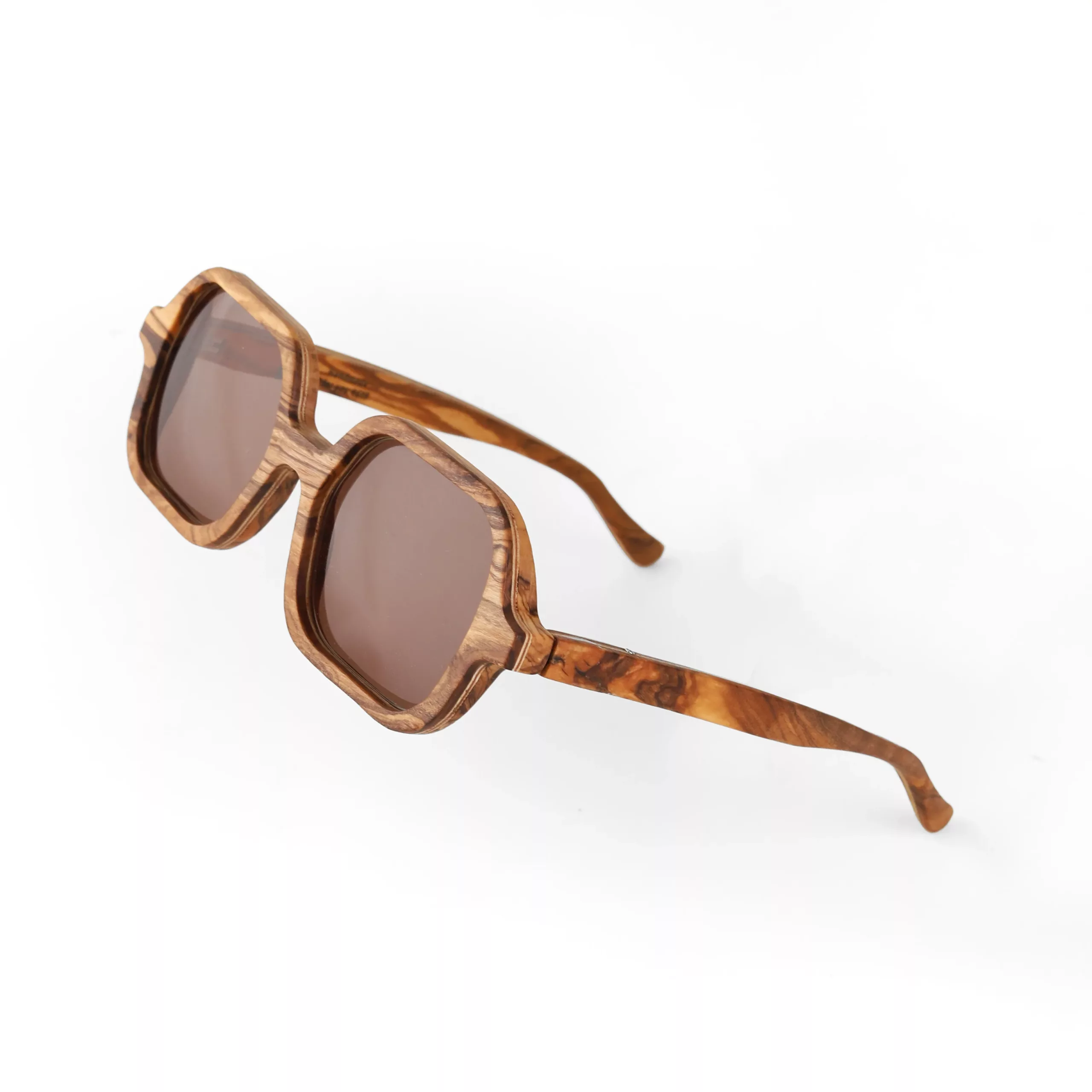 Lunettes de soleil en bois mixte – Carré