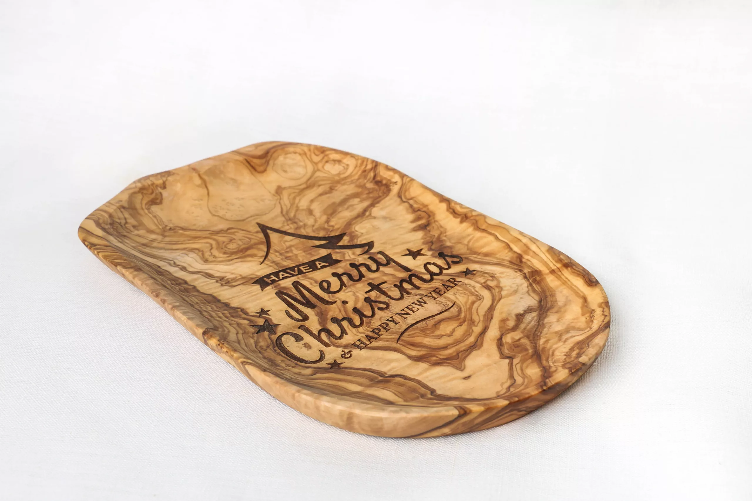 Plateau en bois d’olivier personnalisable