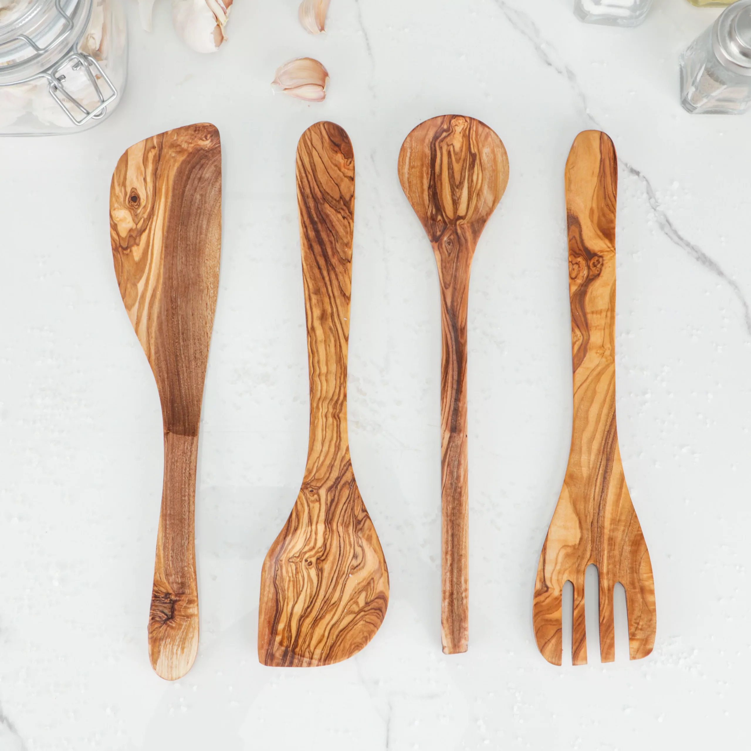 Grande fourchette en bois d'olivier - Image 4