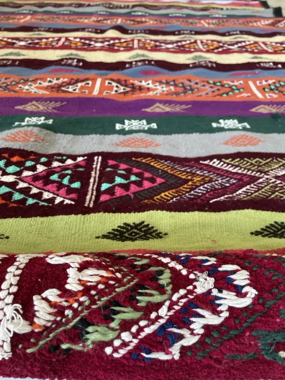 Tapis Berbère Mosaïque Tunisienne - Multicolore 200x120 cm - Image 4
