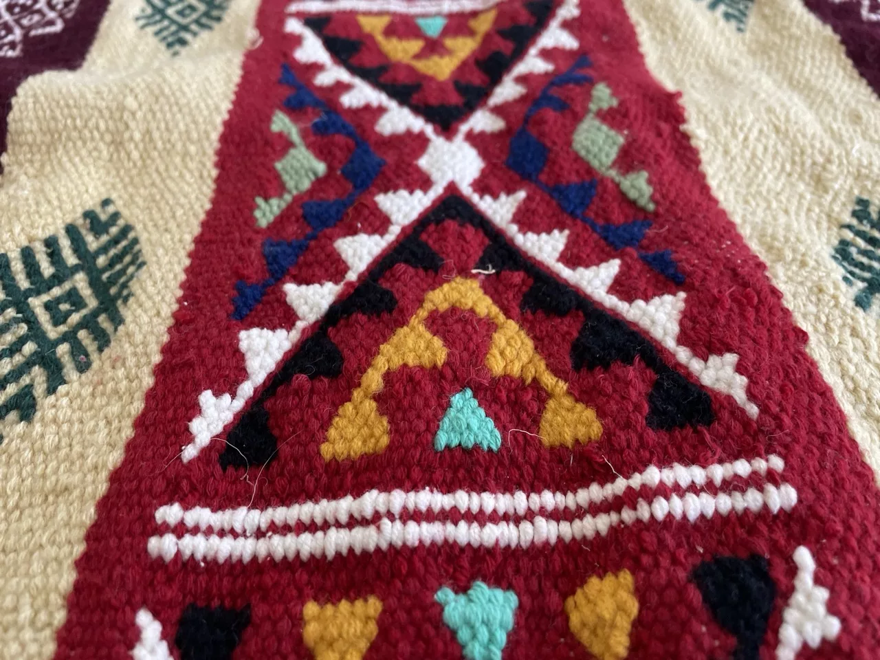 Tapis Berbère Mosaïque Tunisienne - Multicolore 200x120 cm - Image 5