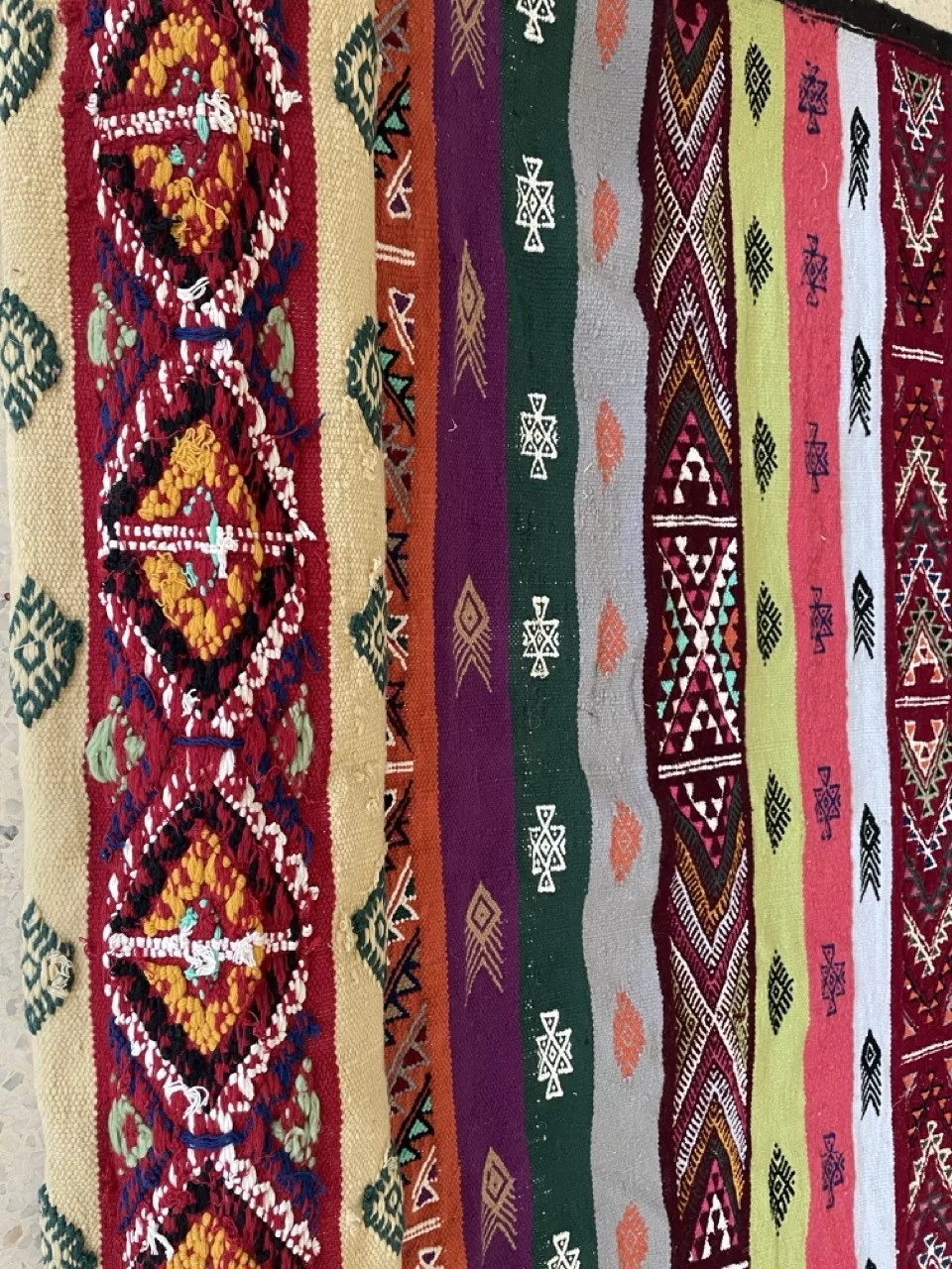 Tapis Berbère Mosaïque Tunisienne - Multicolore 200x120 cm - Image 7